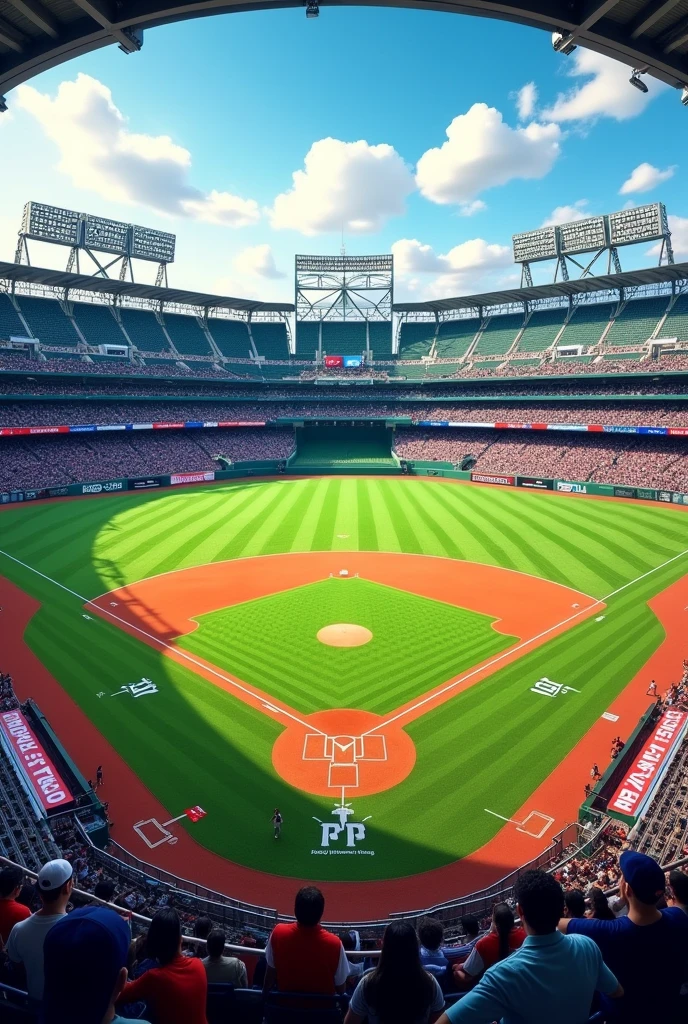 baseball field, view from the stands, 4k high resolution