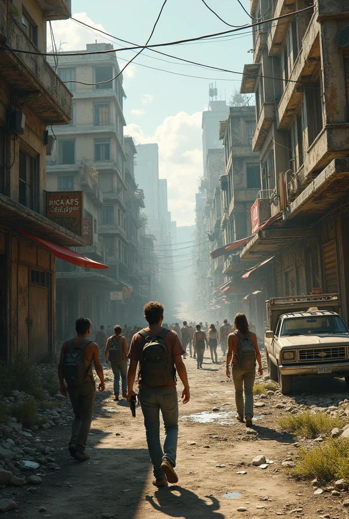 Create a post zombie apocalypse scenario