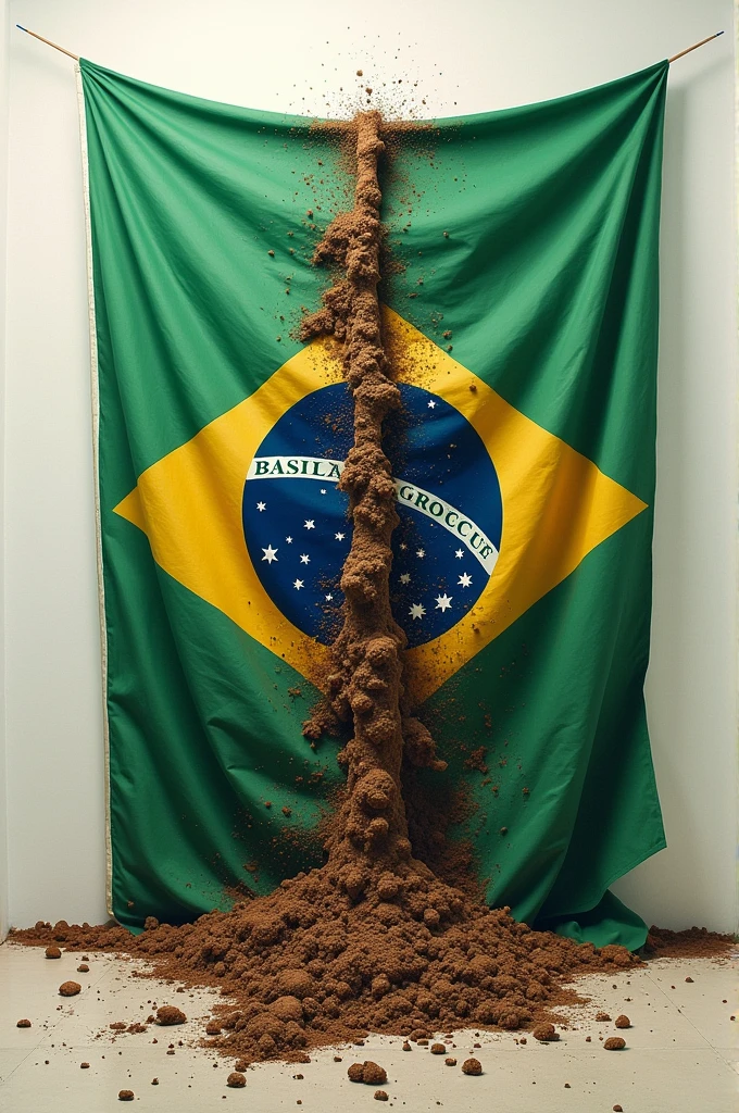 The Brazilian flag full of shit