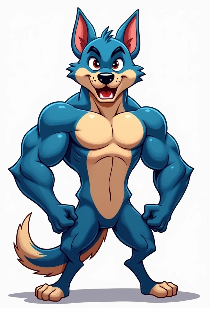 bluey muscular drawing
