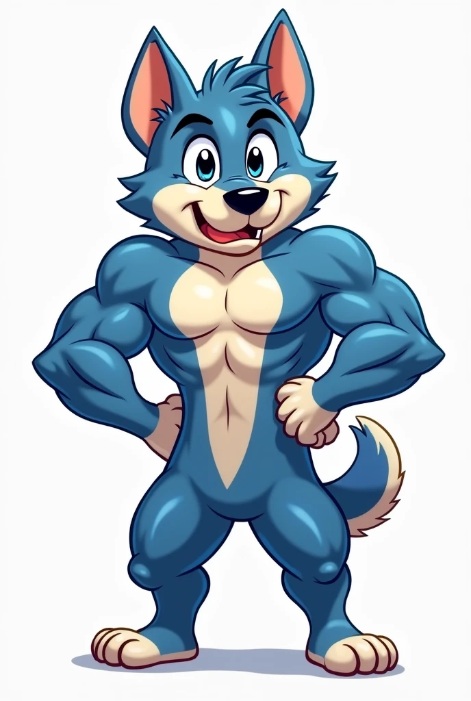 bluey muscular drawing