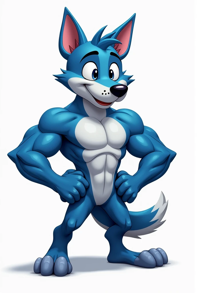bluey muscular drawing