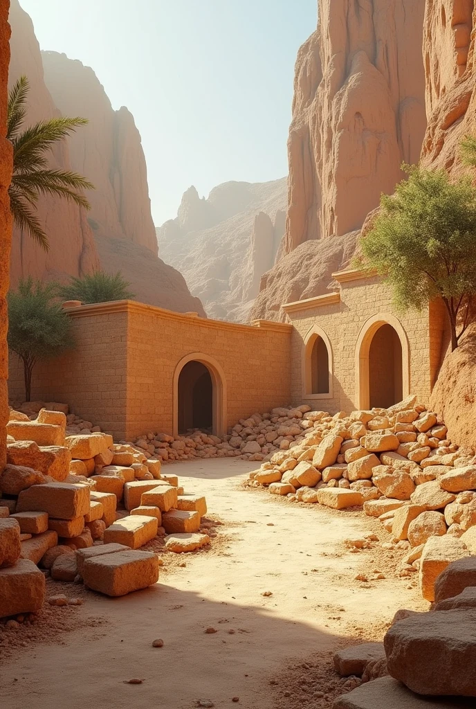 Sandstone in a construction site as a material only sandstone