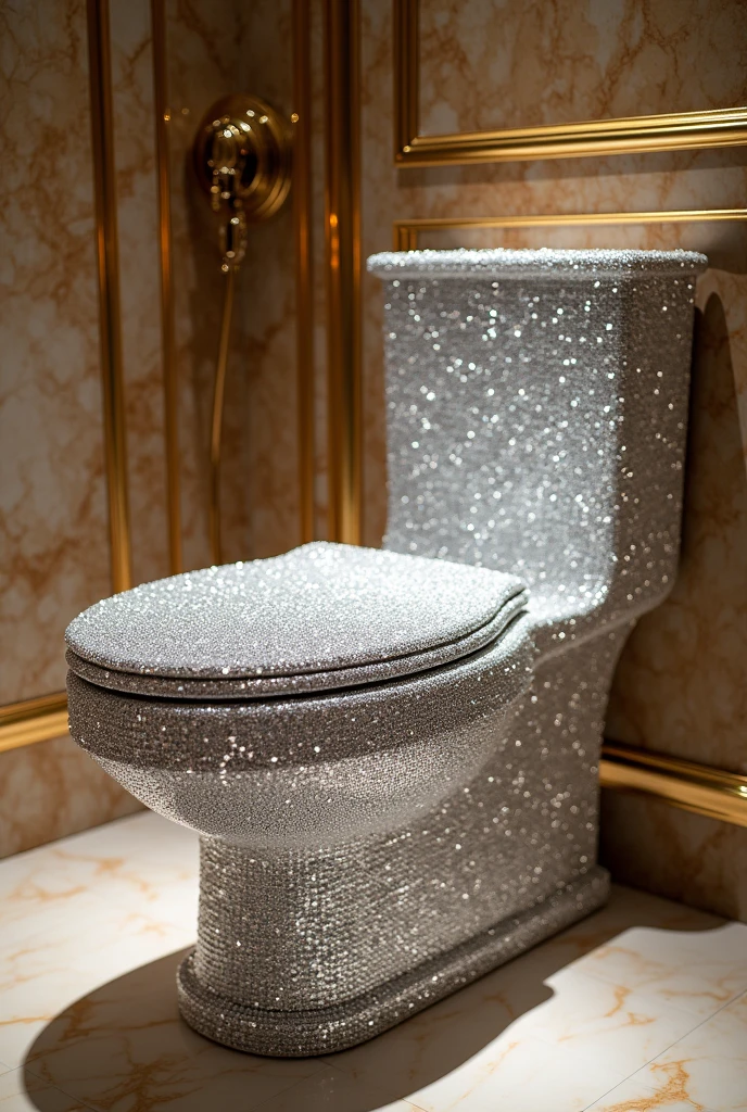 A diamond toilet