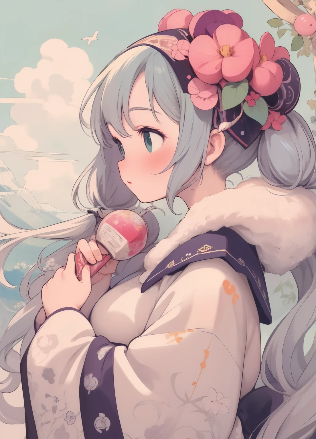 (masterpiece、Highest quality、Highest quality、Official Art、Beautiful and beautiful:1.2)、(One person:1.3)Hatsune Miku、Twin tails,Beautiful breasts, Katsushika Hokusai,artwork, Better Quality, woman, Tarot, Bald, Court Jester, Symbolism, Visual art, Occultism, universal, Vision Casting, philosophy, Image, Number secrets, Popularity, art, Alphonse Mucha