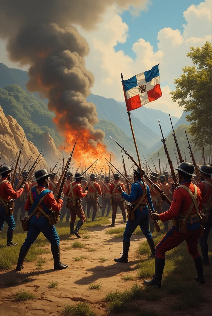 Dominicans taking out the Haitian invasion