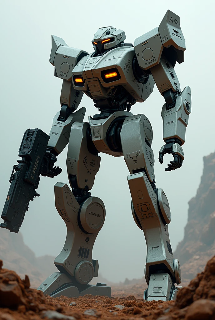 Battle Robot.Hold the gun.