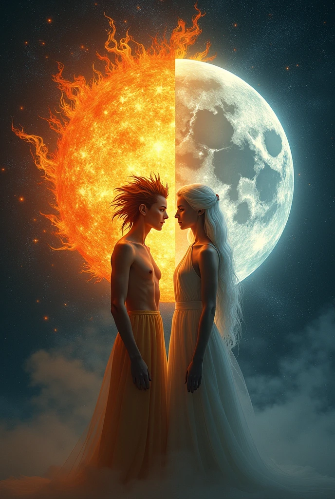 sun and moon if they were human
