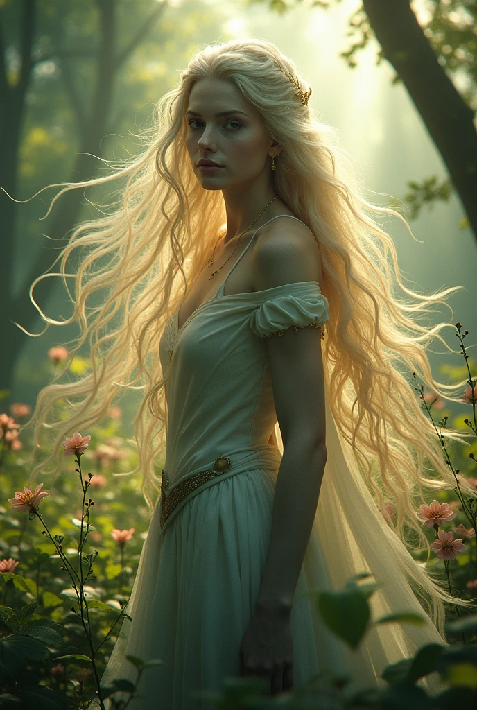 A character with long hair