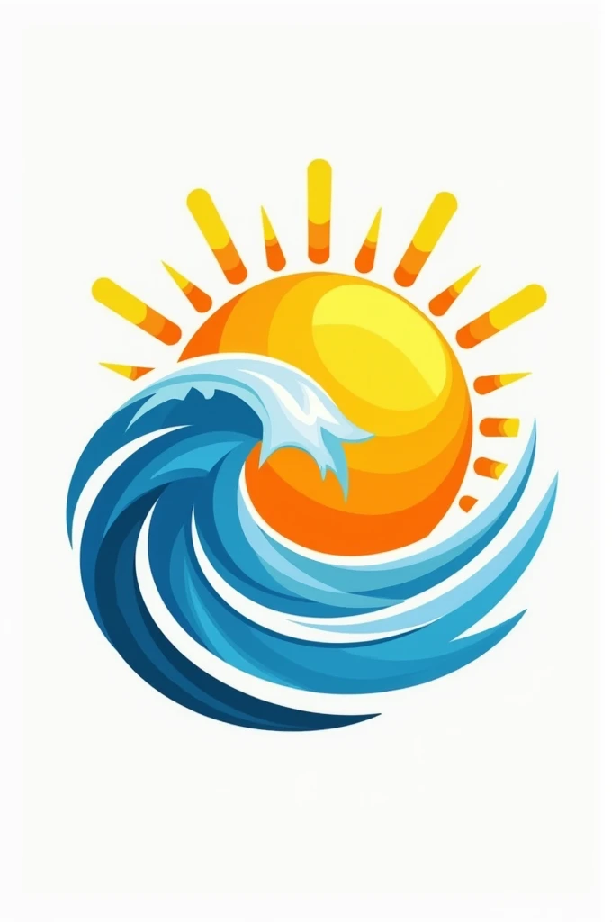 Colour logo wave and sunshine 