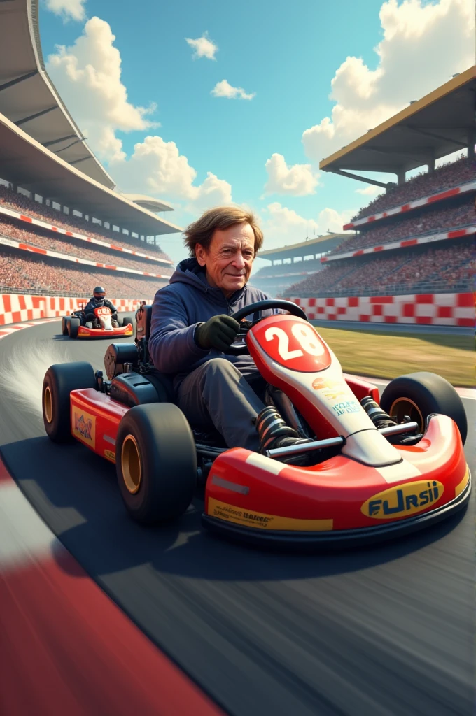 Uma corrida de karts com Stephen Hawking