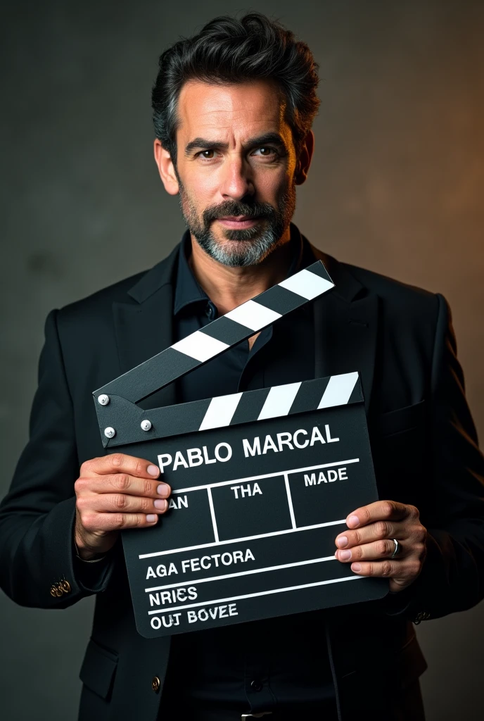 Image of Pablo Marçal with a cinema cutting board