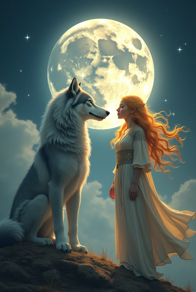 moon and sun if they were wolves and humans