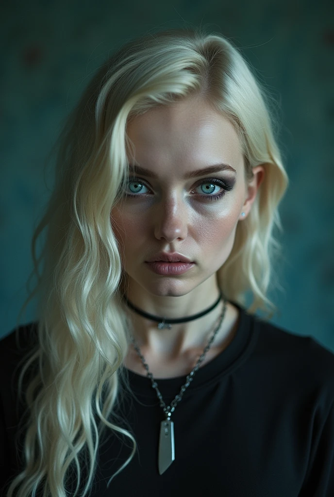 Albinos woman with Big Blue eyes rape with knive