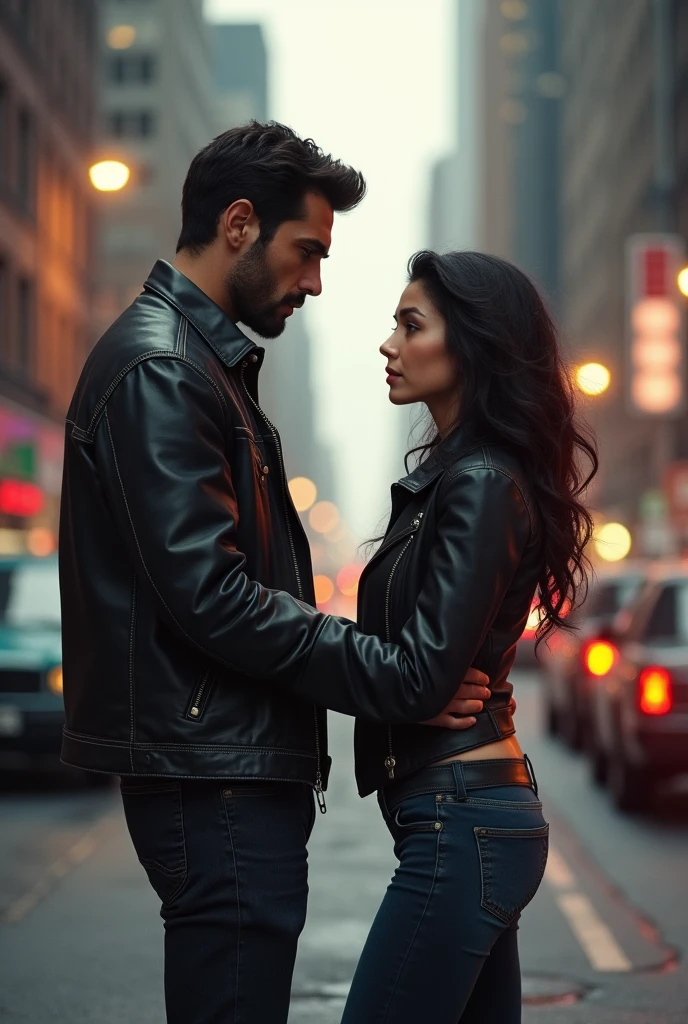 A 1 man meets a girl on the street. She thinks he's really handsome, but he looks like a gangster, but she likes to take risks.