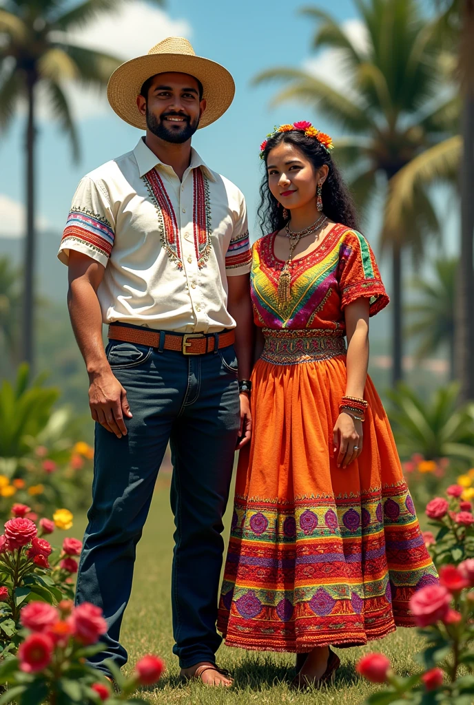 Typical Nicaraguan costume for men and women