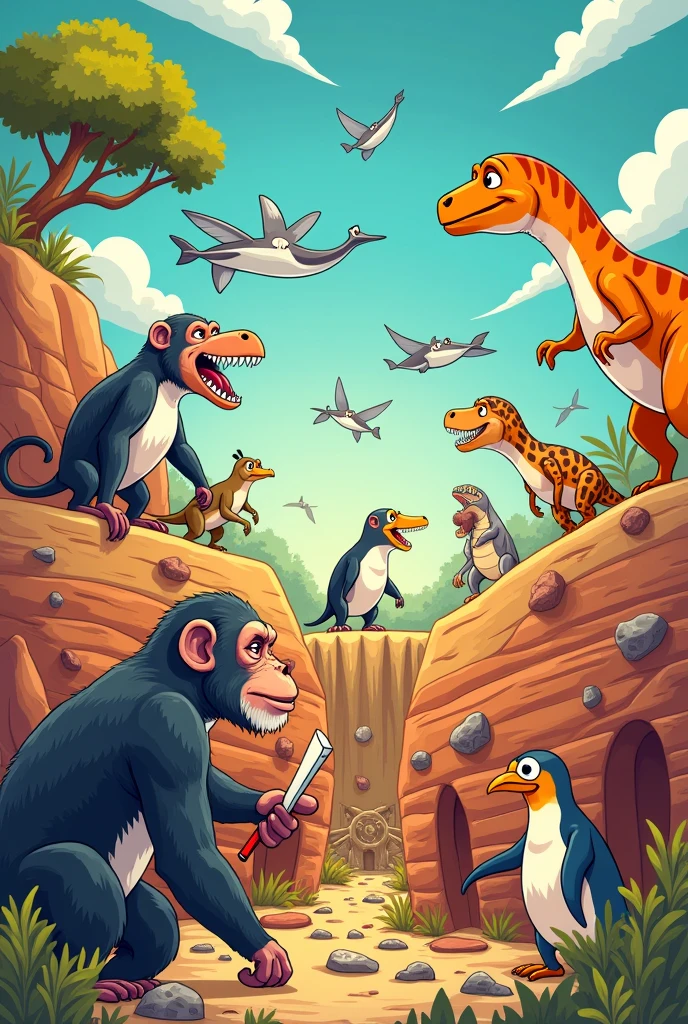 cartoon about the evidence of evolution 
