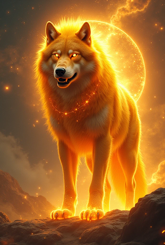 sun if it were a wolf