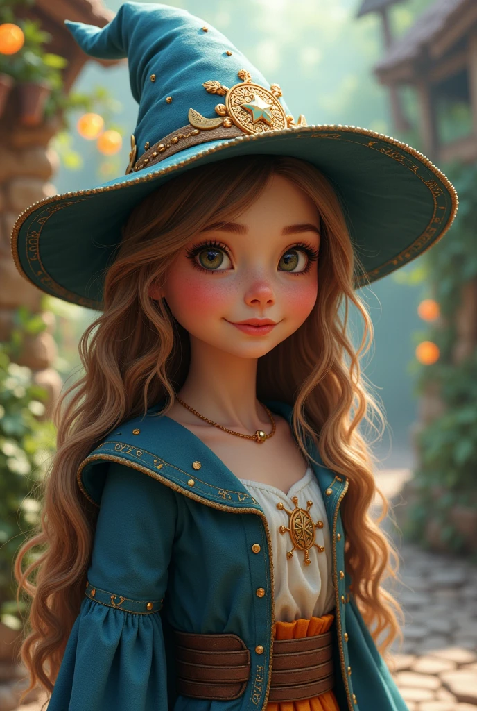 A cute wizard girl