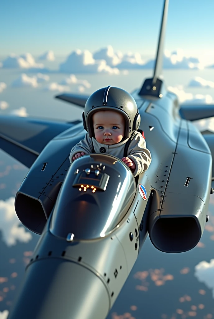 Newborn looks like he's in Top Gun flying a real Su-57M fighter jet as real as in real life