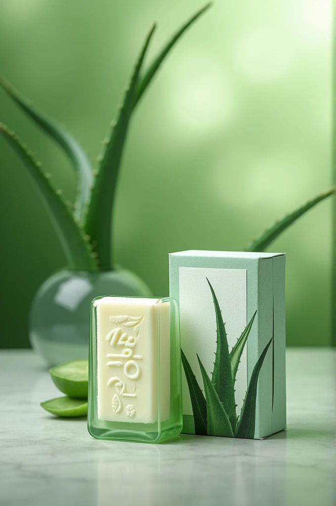 Creative aloe vera soap packaging 