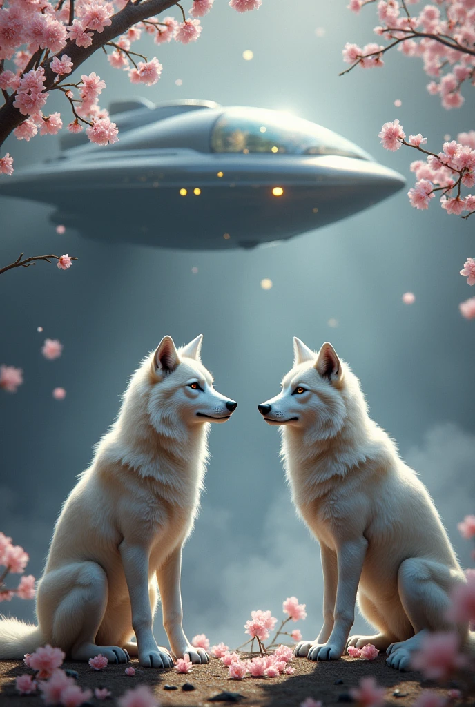 owlship, Two Wolves, Pearl necklace, cherry