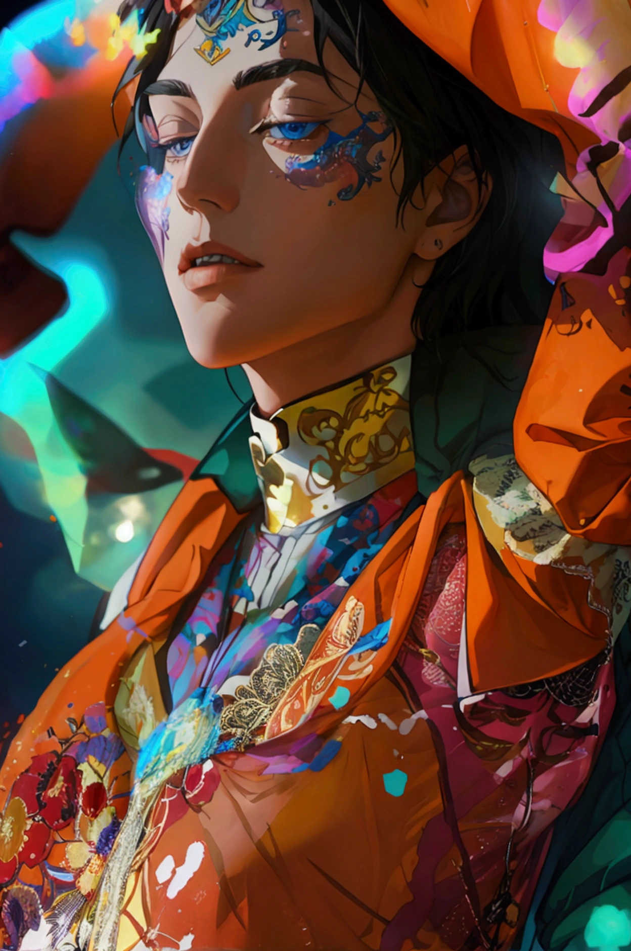 (pose))), (photorealistic photo: 1.3), rim luzing, (high detailed leather:1.2), 8k hd, DSLR, high quality, High resolution, 4k, 8k, bokeh, absurd, (real:1.3), (((Detail on face))), (((body details))), (detail in clothing))), ((detalle en bottom)))
character: Tall Man, good physique, fit, attractive, the most beautiful man, Without beard, long black hair, White skin, pale blue eyes.
CLOTHES; White coat, White shirt, black vest, Black pants.
bottom: Psychiatric hospital, patients and nurses in the background.