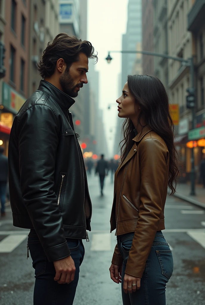 A 1 man meets a girl on the street. She thinks he&#39;s really handsome, but he looks like a gangster, but she likes to take risks.