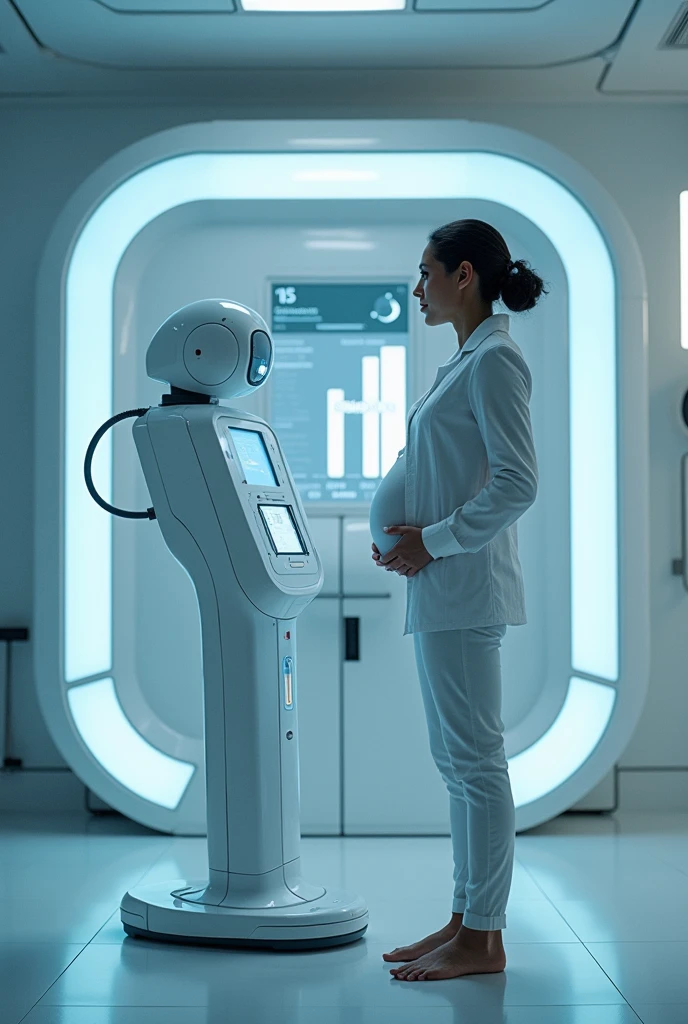 Machine that scans a pregnant woman and gives her a prescription based on that.