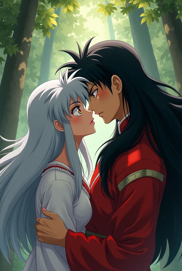 Inuyasha kissing seshomaru