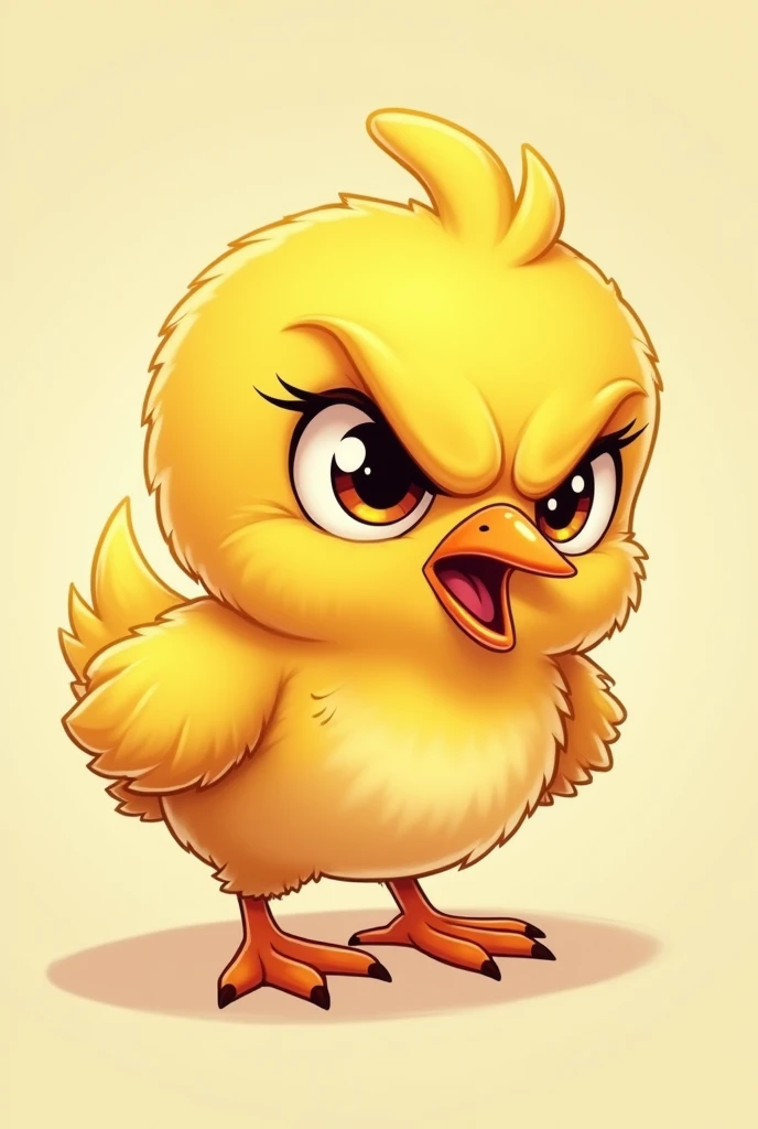 Picture of a cute but angry chick
