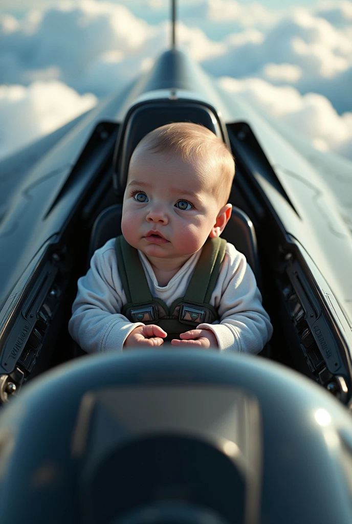 Newborn looks like he's in Top Gun flying a real Su-57M fighter jet as real as in real life view from top