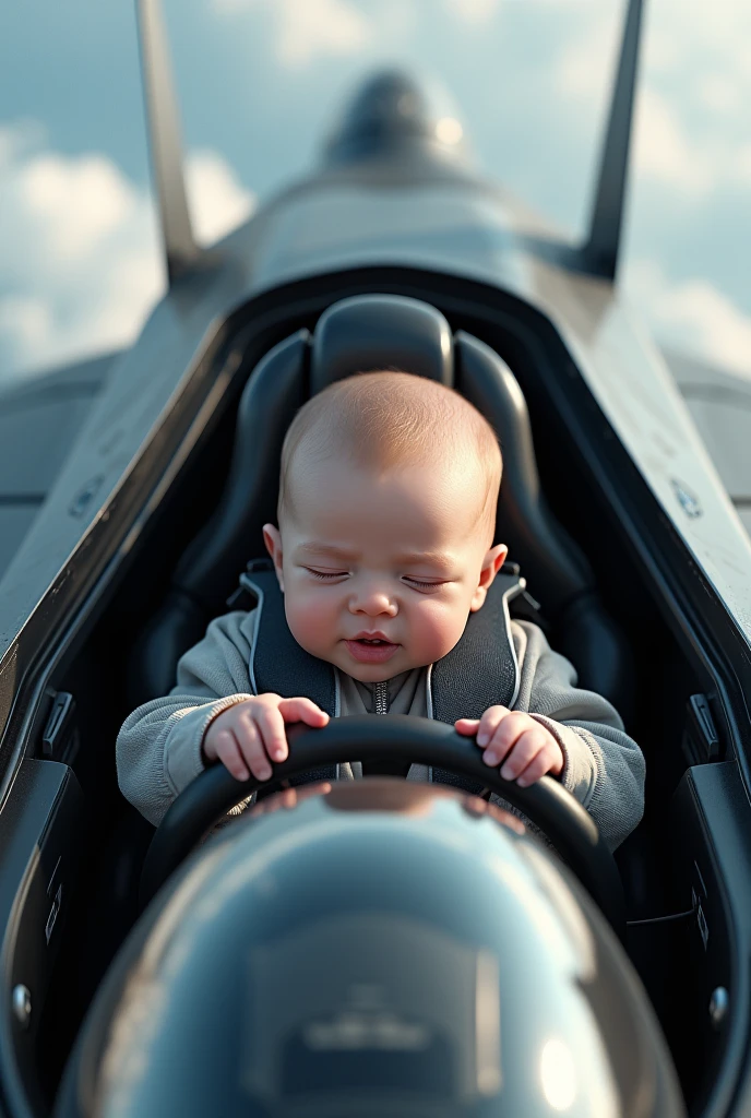 Newborn looks like he's in Top Gun flying a real Su-57M fighter jet as real as in real life view from top