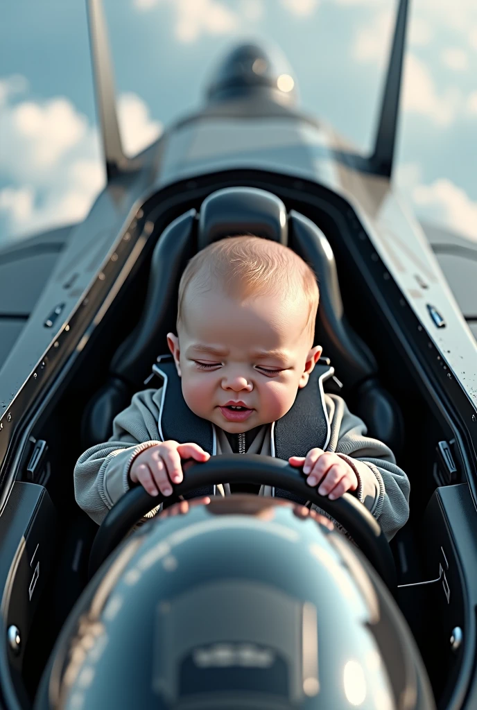 Newborn looks like he's in Top Gun flying a real Su-57M fighter jet as real as in real life view from top