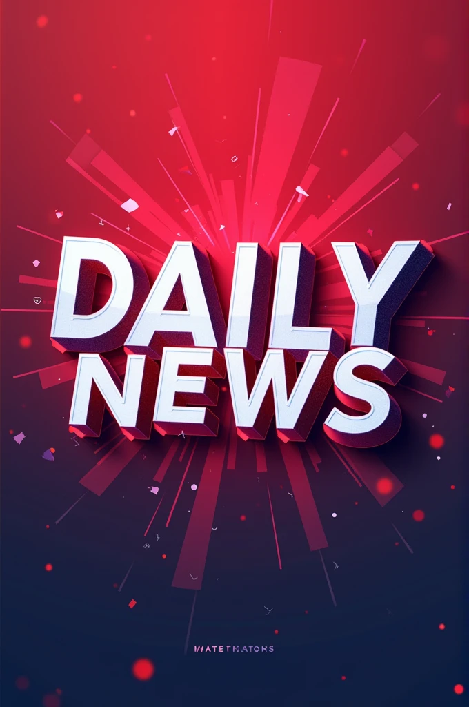 4k Quality pic for TikTok and write on it in stylish text DAILY NEWS