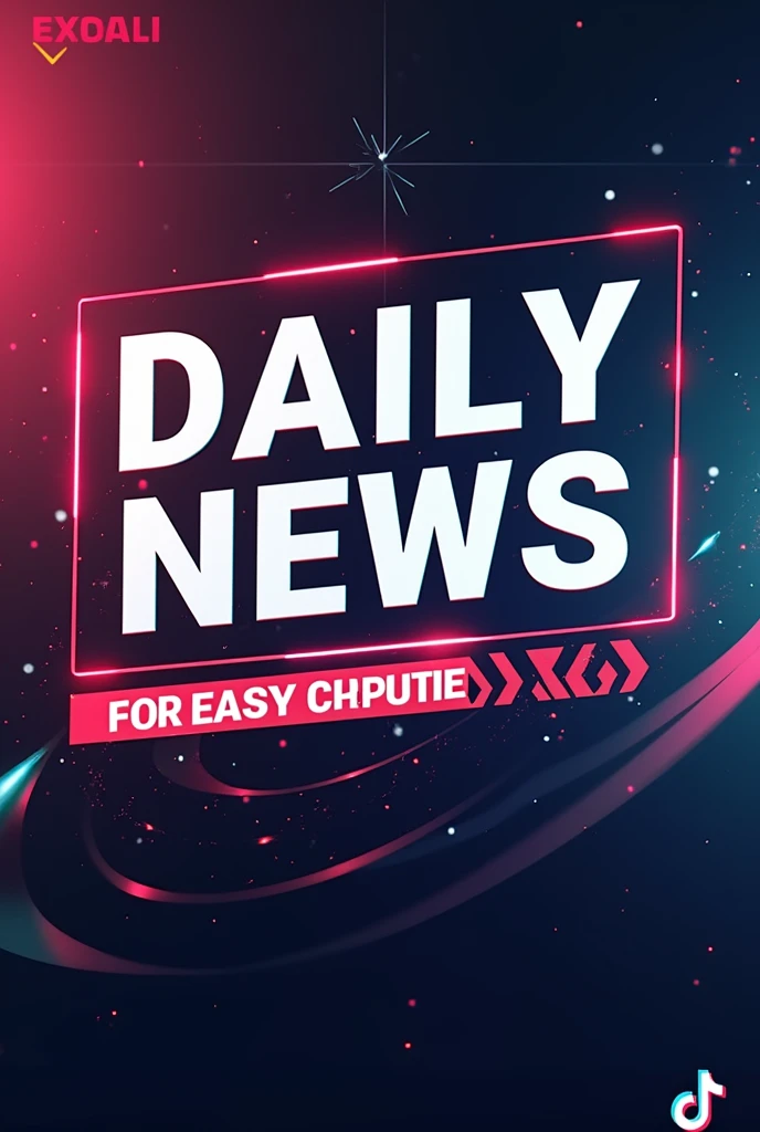 4k Quality pic for TikTok and write on it in amazing text DAILY NEWS