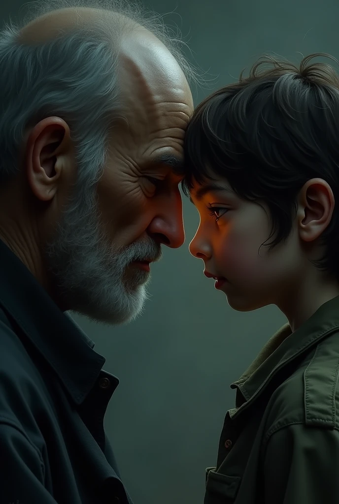 I think about my father. In that blindness, my father stared at me too
