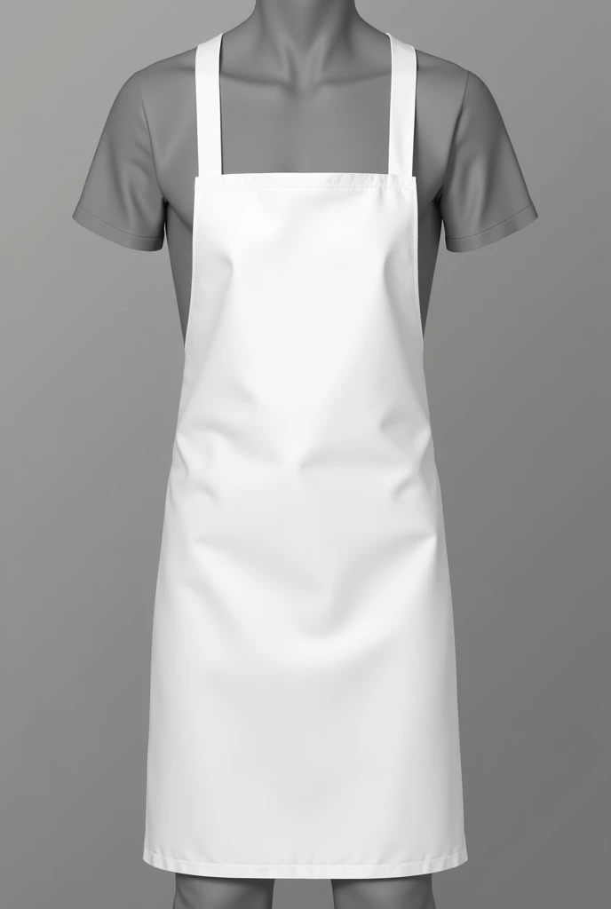 Plain white unisex apron