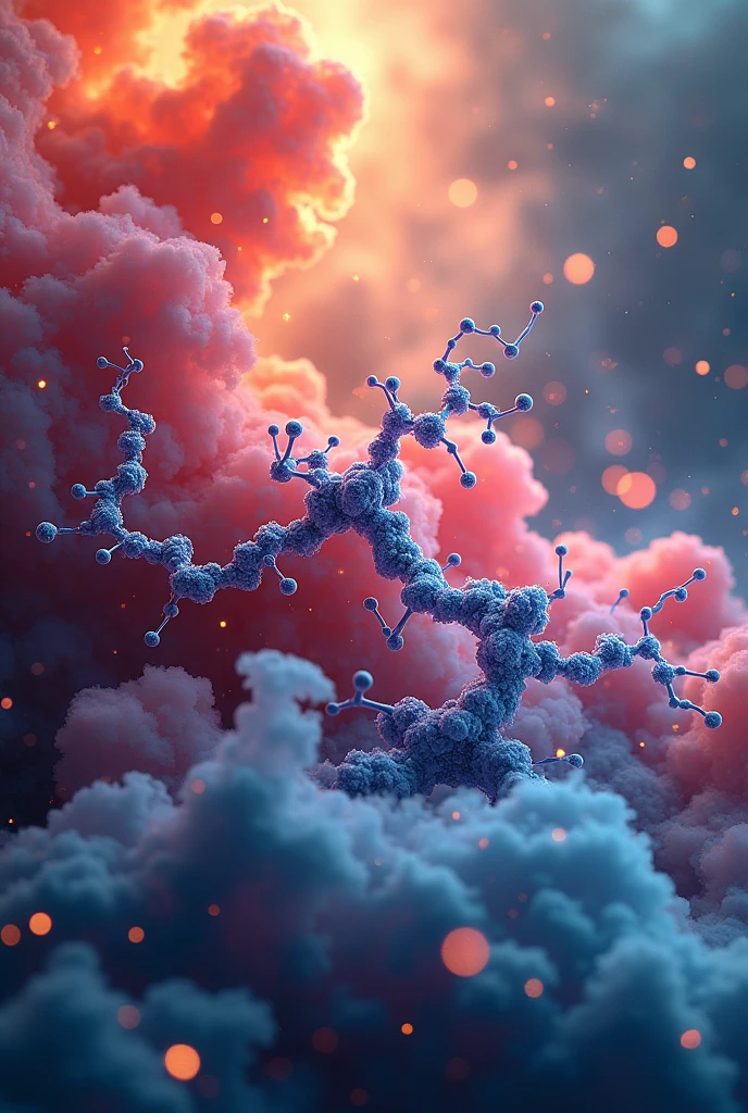 molecules interacting with each other beautifully,8k

