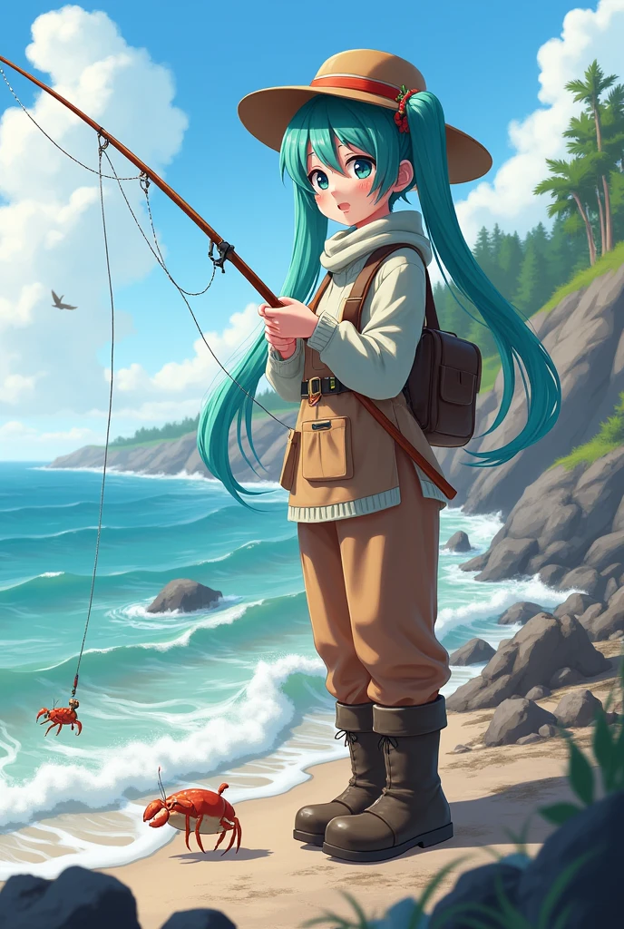 Hatsune miku lobster fishing 