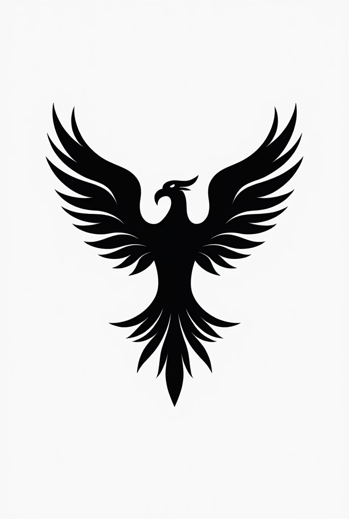 A logo for a company called Gripa Electrical Staff that has a phoenix and that the logo is black and white