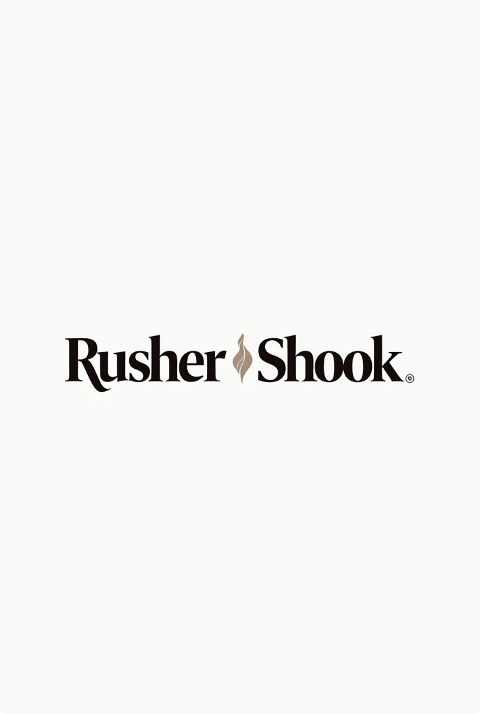GENERATE A LOGO WITH THIS PHRASE: RUSHER&SHOOK