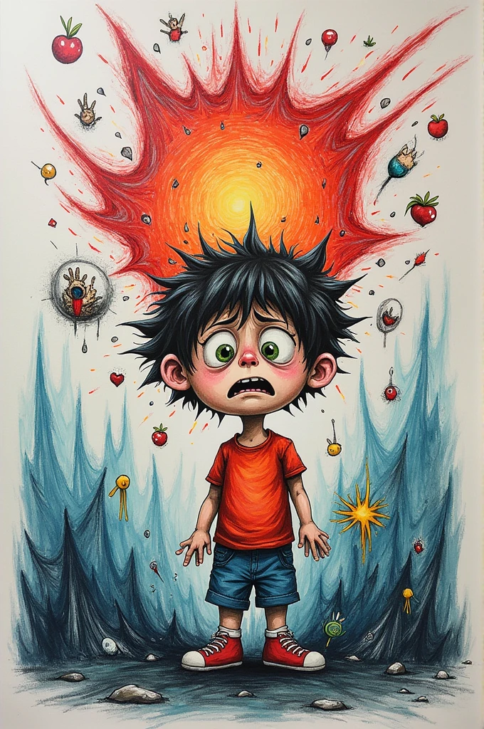Childrens drawing about ptsd