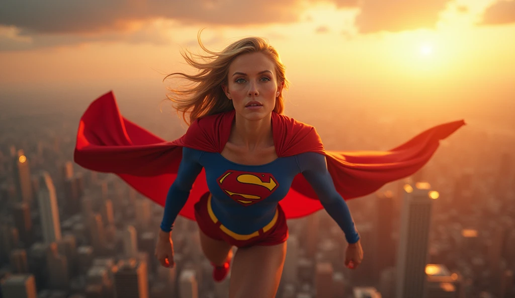 Julie Hagerty(((very beautiful old Supergirl (((1984s costume))); Julie Hagerty))) Superold woman Julie Hagerty; confident, powerful, indestructible, attractive; big and firm chest, floating high above the city, sunlight streaming through the clouds, dramatic pose, cinematic lighting, colorful cityscape below, gritty urban environment, intricate details, hyper-realistic, 8k, cinematic, dramatic, grandiose, superhero, flying, cape flowing, muscular, confident, powerful, determined expression, glowing eyes, lens flare, volumetric lighting, cinematic camera angle, dramatic shadows and highlights, photorealistic, vibrant colors, highly detailed, masterpiece