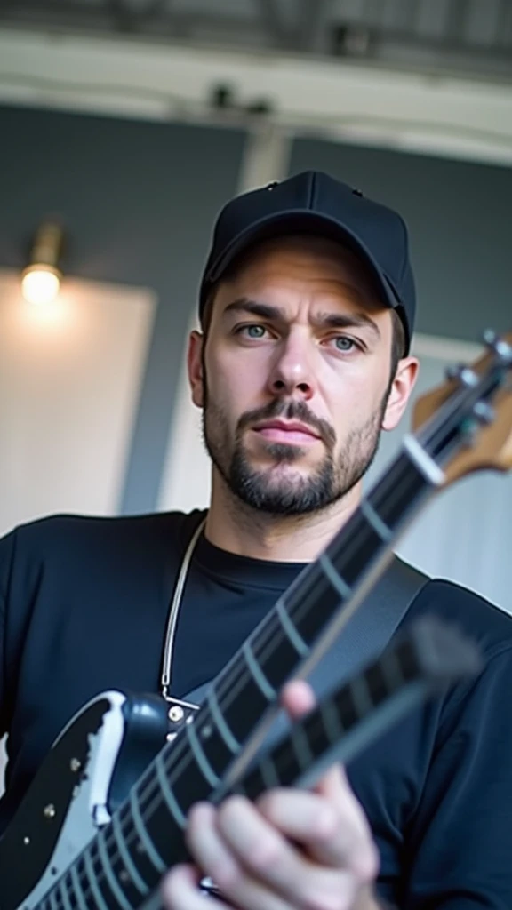 I need my face to appear on a guy who is playing an electric guitar