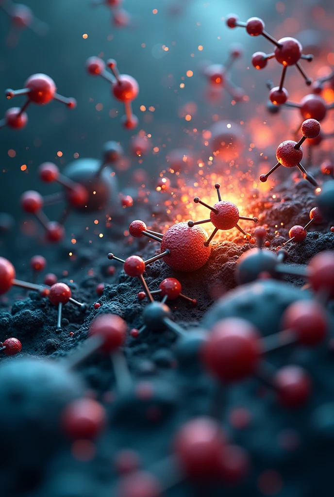 Molecules bumping into each other, a more academic view shows them to be quite messy