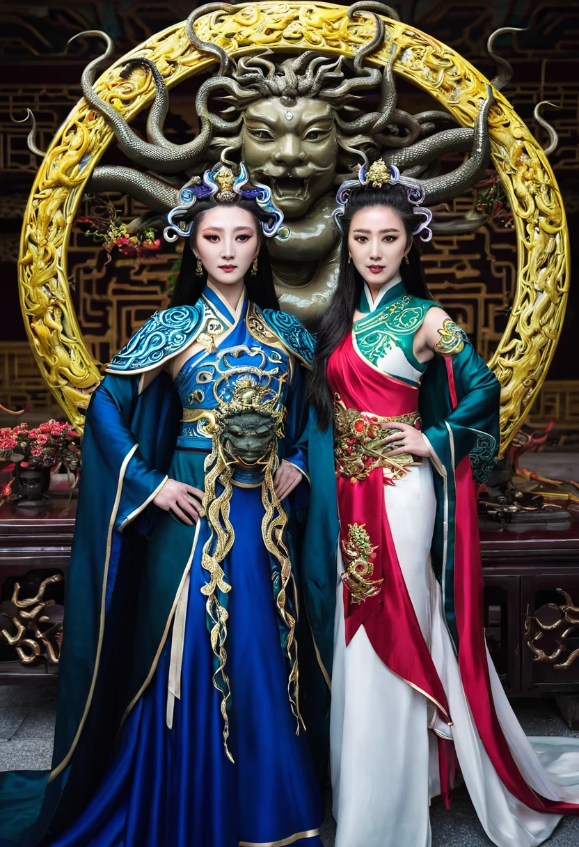 Queen medusa and xiao yan 