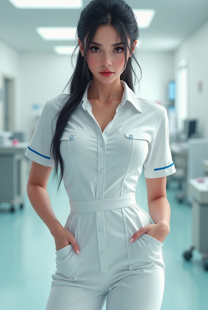 Generates an image of a sexy nurse  
