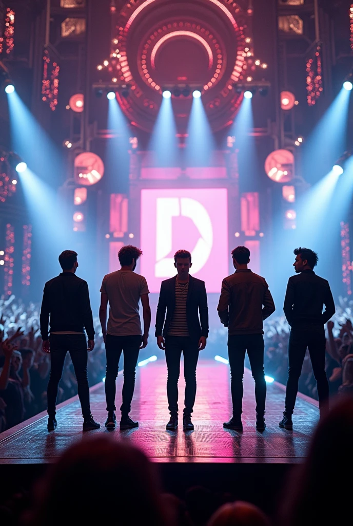 create an image of one direction's comeback