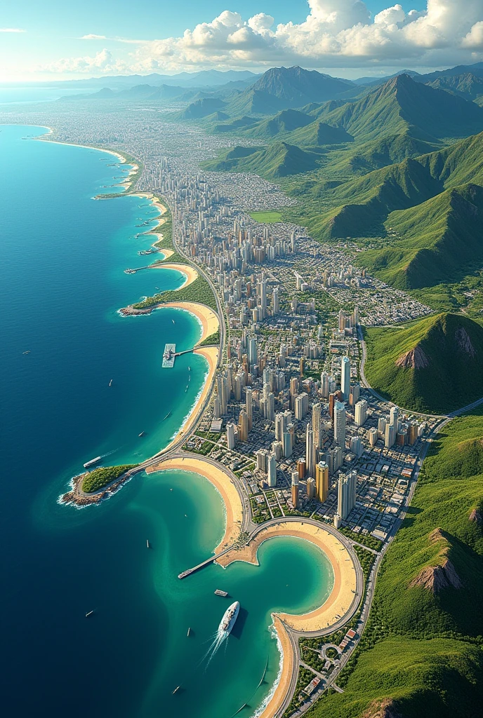 make a map of the city of santos